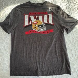 Fanatics SF 49'ers LVIII Super Bowl Graphic Tee / T-Shirt